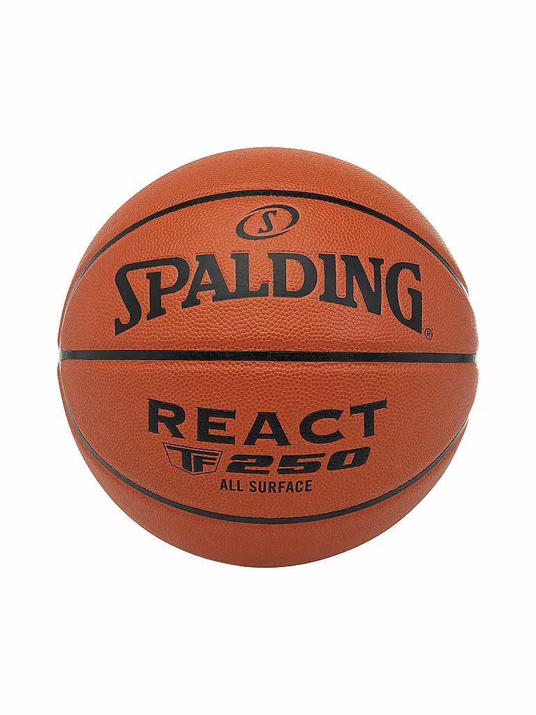 SPALDING Basketball React TF 250 Indoor Outdoor Orange